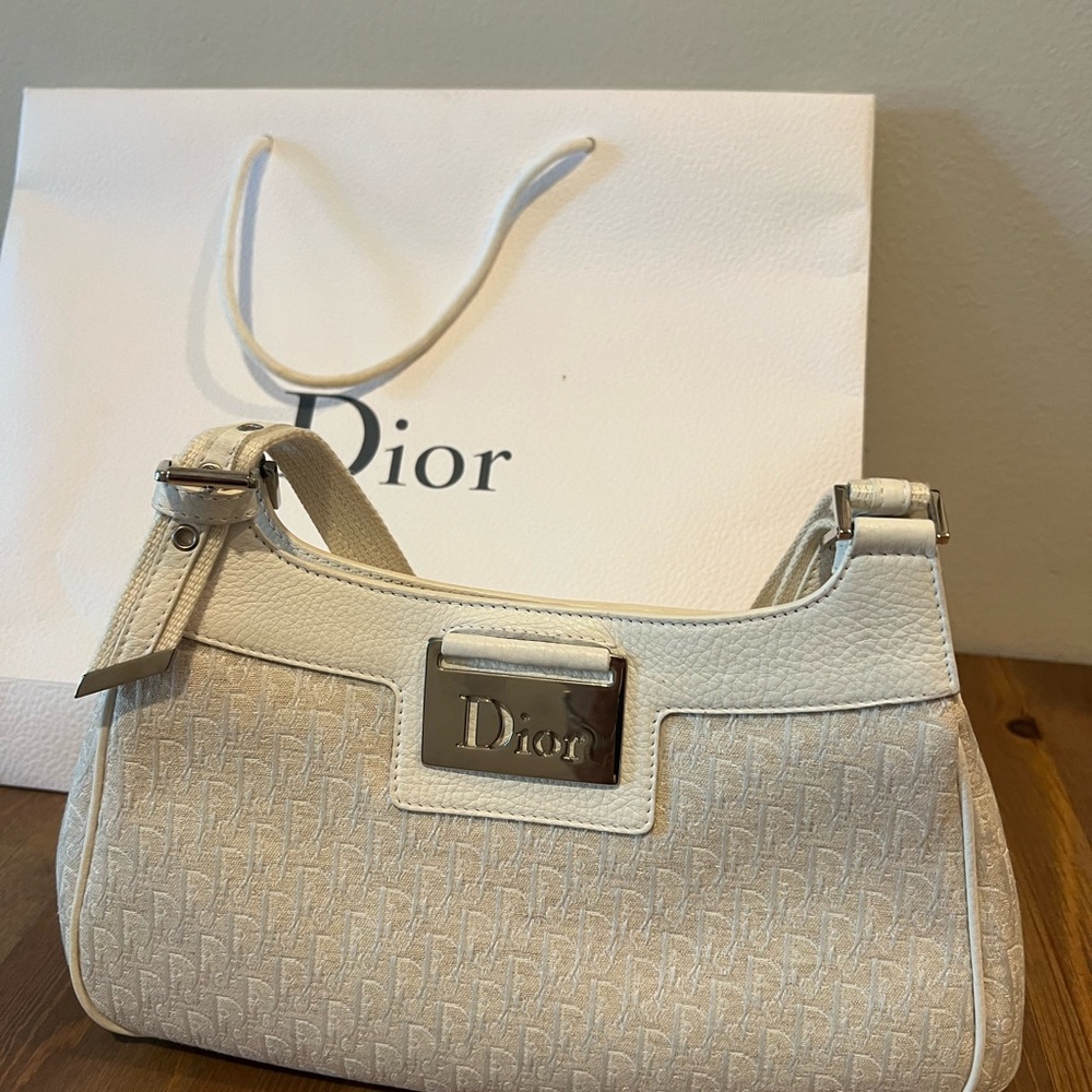 Dior White Shoulder Bag